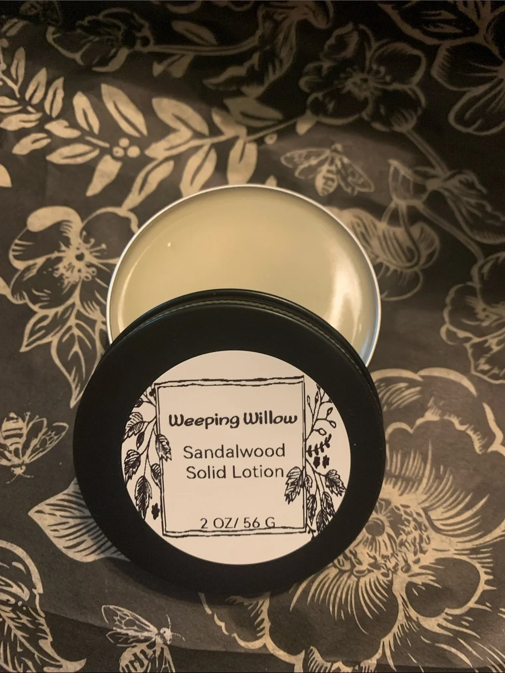 Sandalwood Solid Lotion - Black